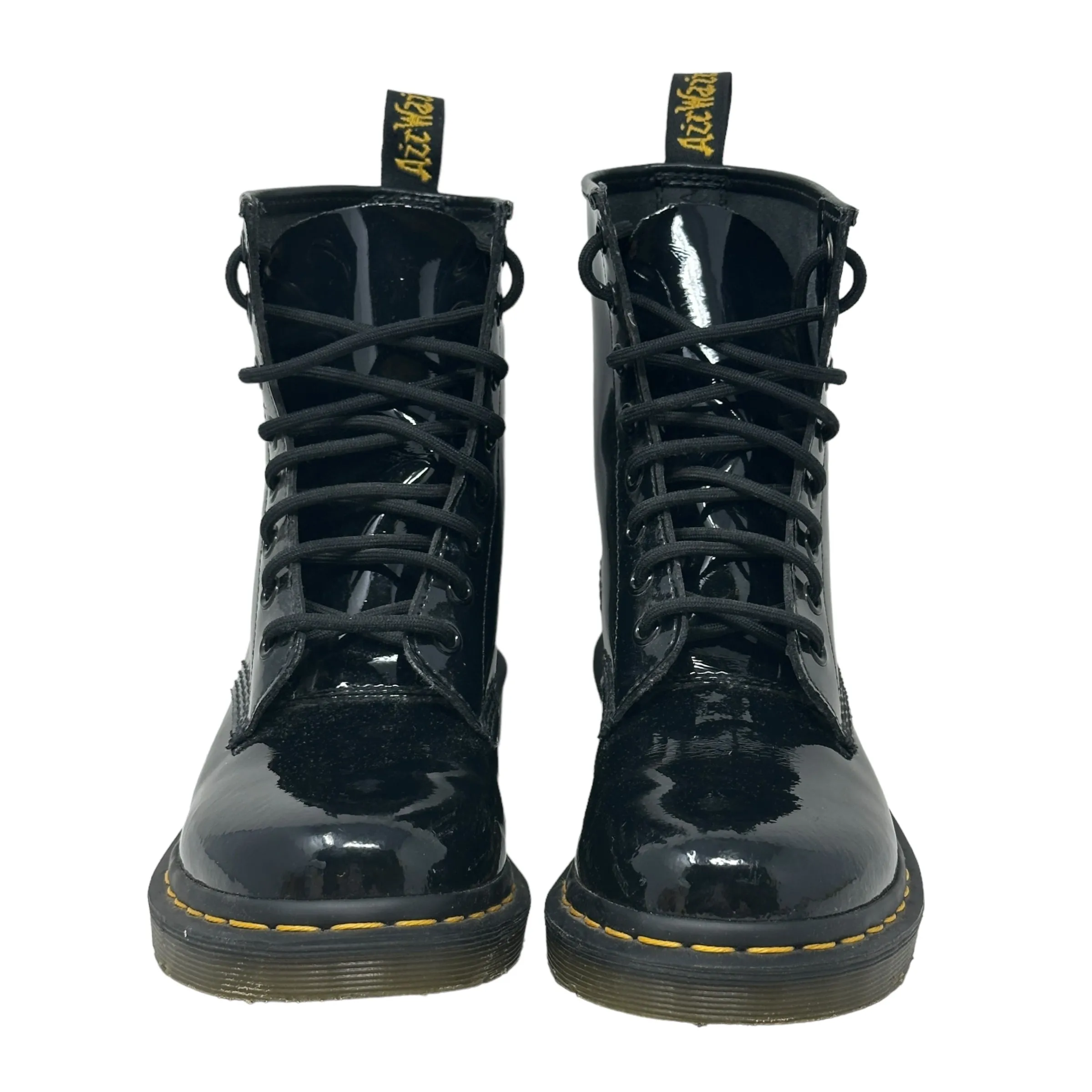 1460 Boots Patent Lamper By Dr Martens In Black, Size: 7