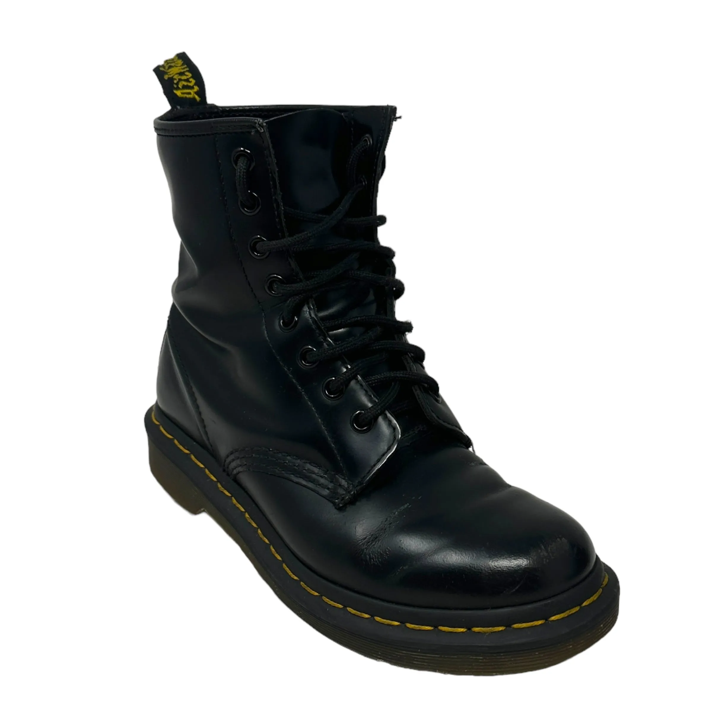 1460 Smooth Leather Boots By Dr Martens In Black, Size: 6