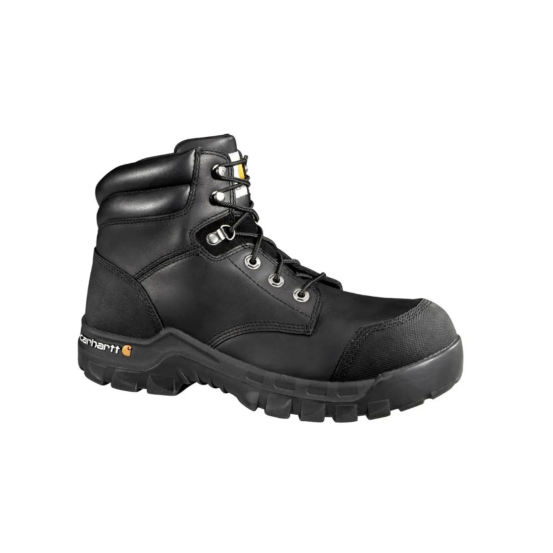 6" Rugged Flex Waterproof PR Composite Toe Work Boot Black