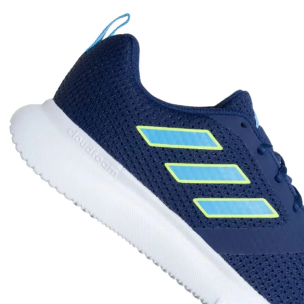 Adidas Men's Fleecewalk Running Shoe (Night Sky/Lucid Lemon/Pulse Blue)