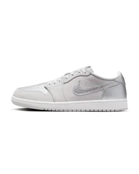 Air Jordan 1 Retro Low OG - Neutral Grey / Metallic Silver / White