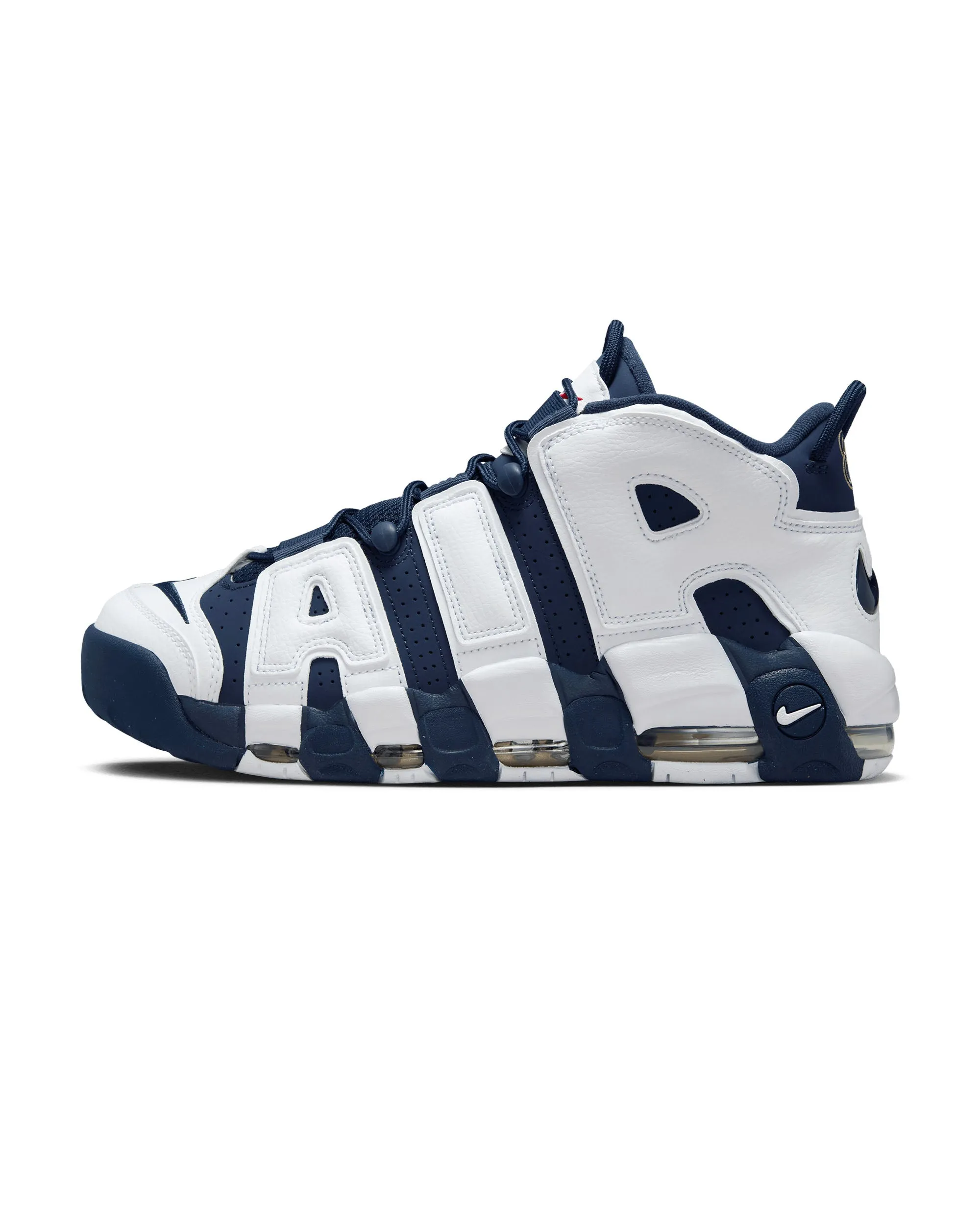 Air More Uptempo '96 - White / Midnight Navy-Metallic Gold