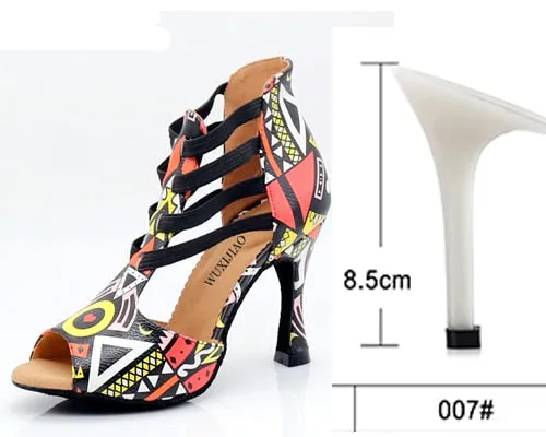 Aztec Print Ballroom Dance Shoes