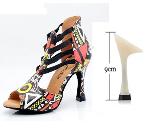 Aztec Print Ballroom Dance Shoes