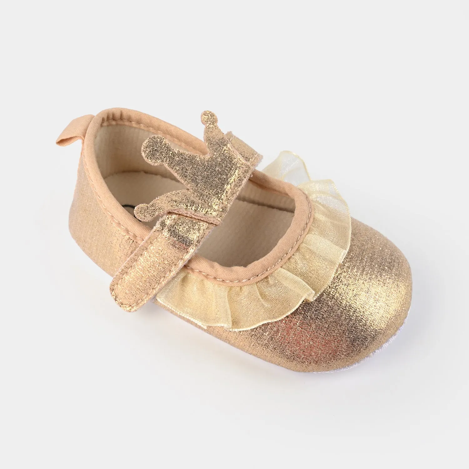 Baby Girls Shoes C-372-Golden