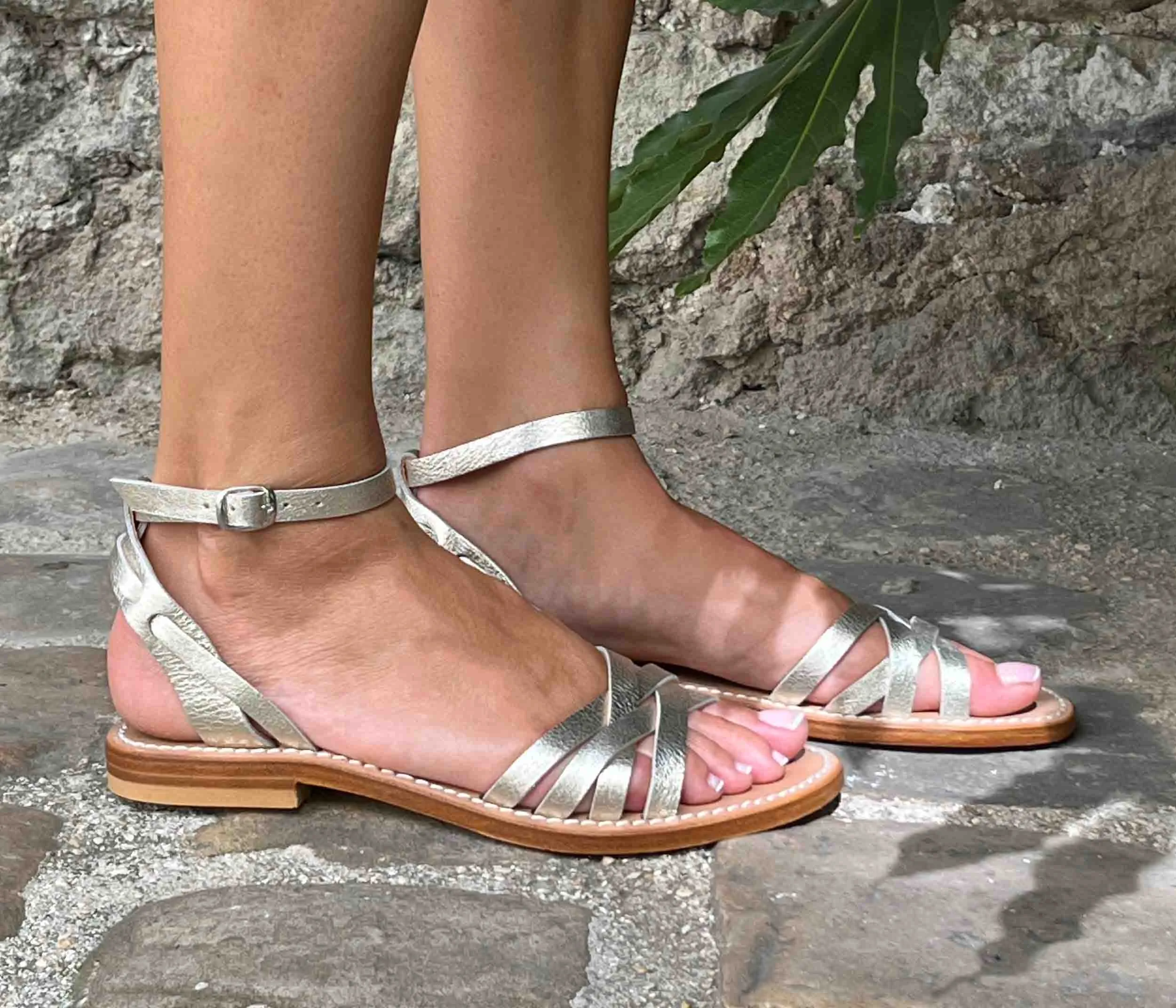 Bali Metallic Sandal Champagne