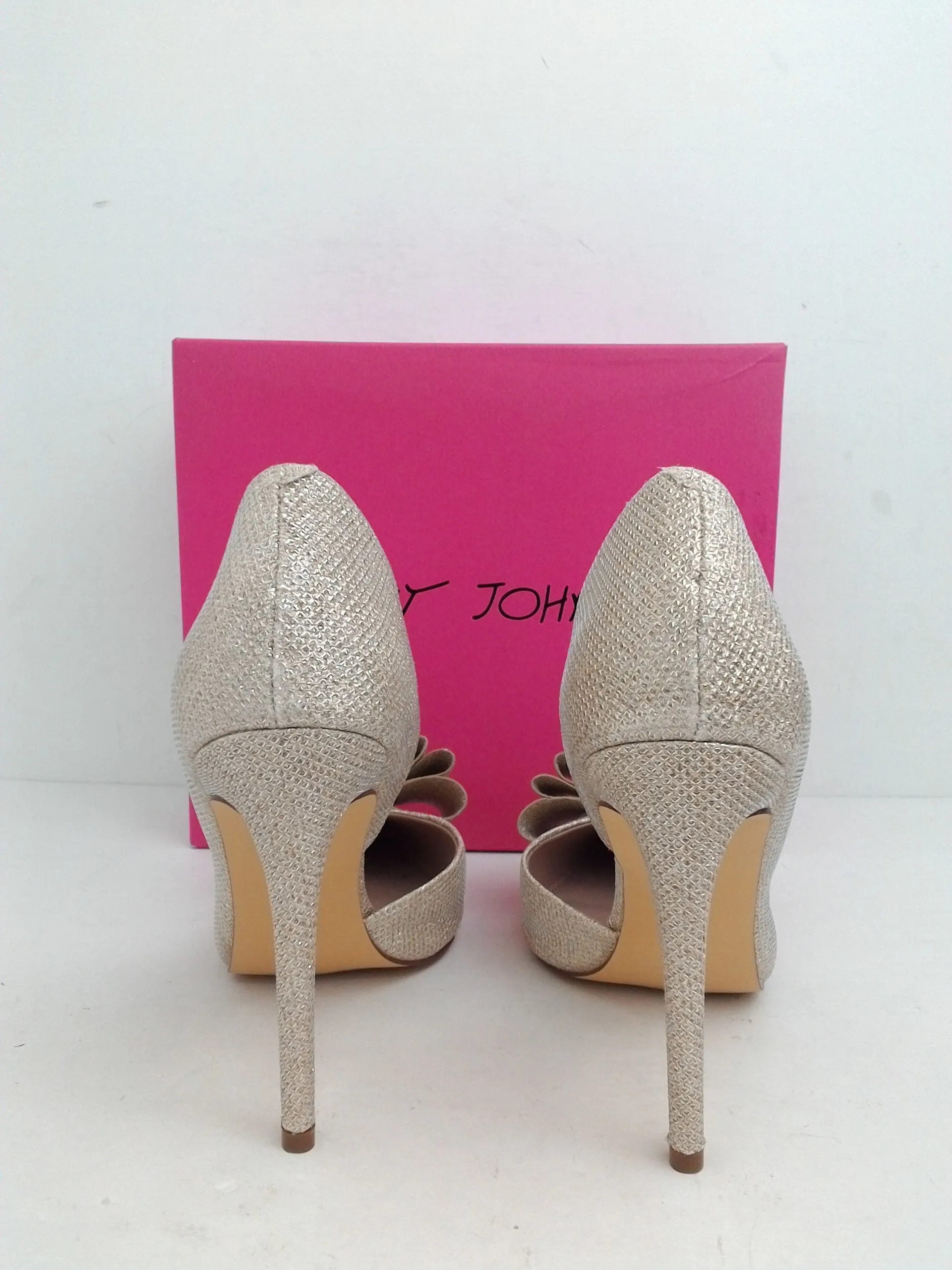 Betsey Johnson Women's Prince Champagne Stiletto Size 7.5 M