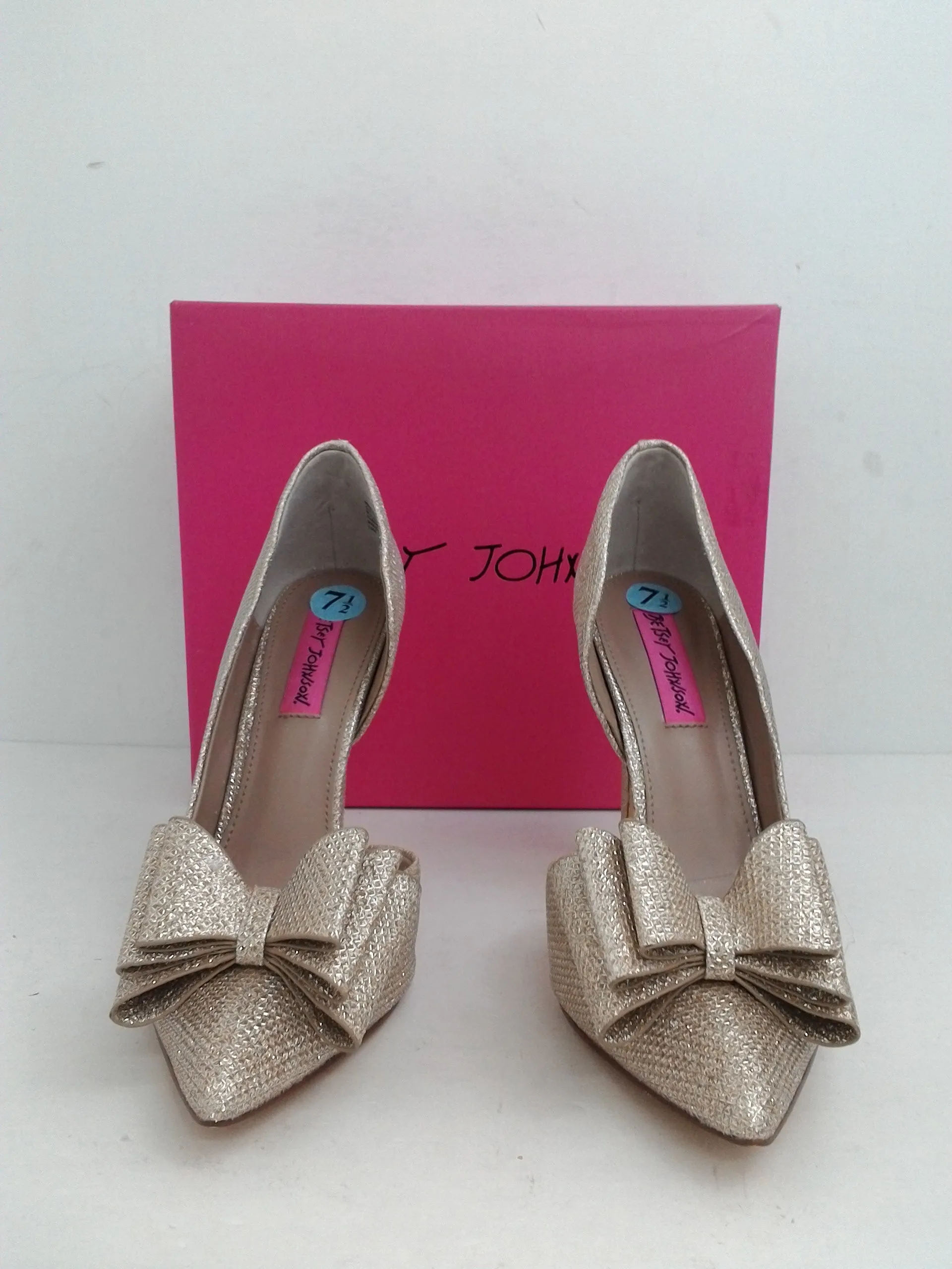 Betsey Johnson Women's Prince Champagne Stiletto Size 7.5 M