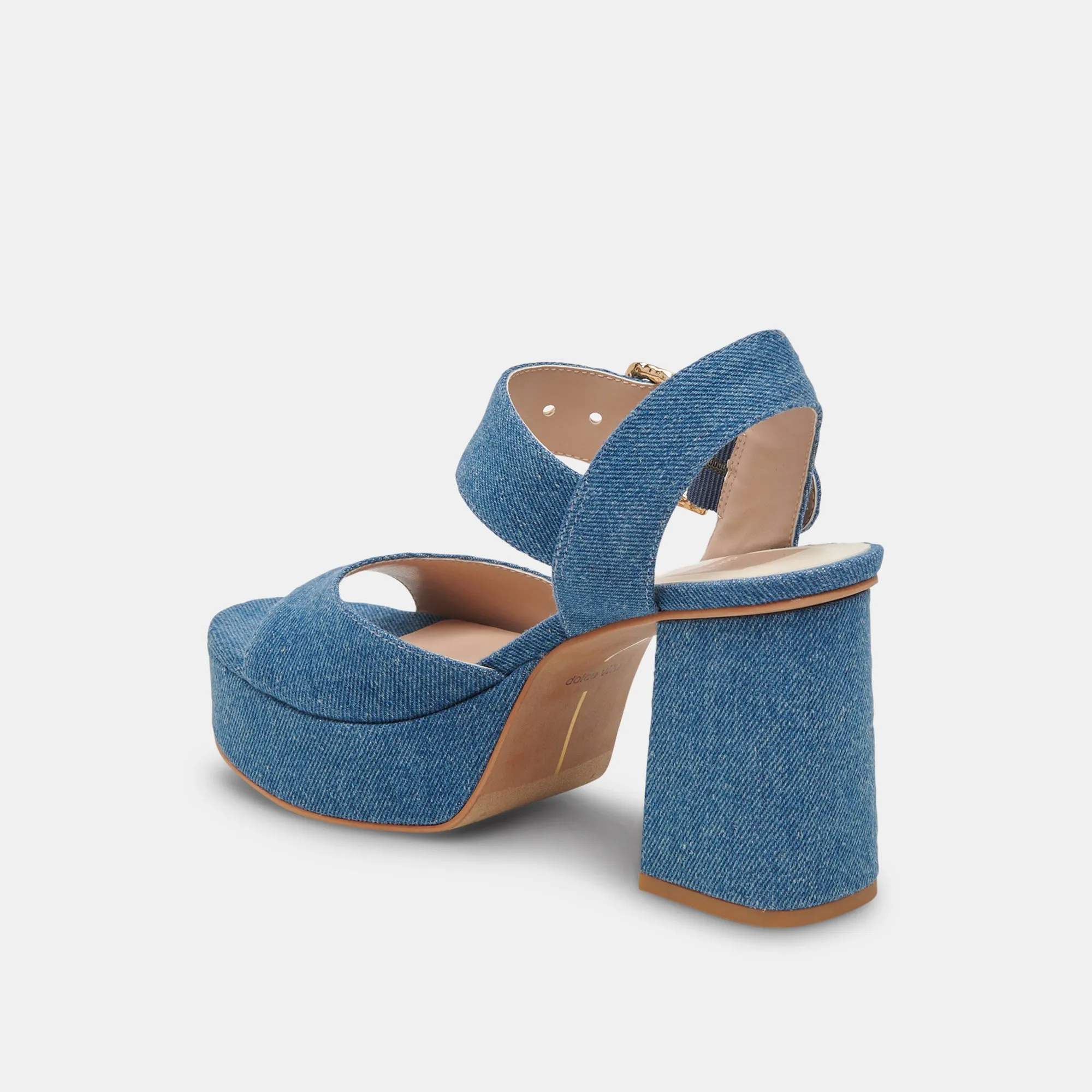 BOBBY HEELS BLUE DENIM