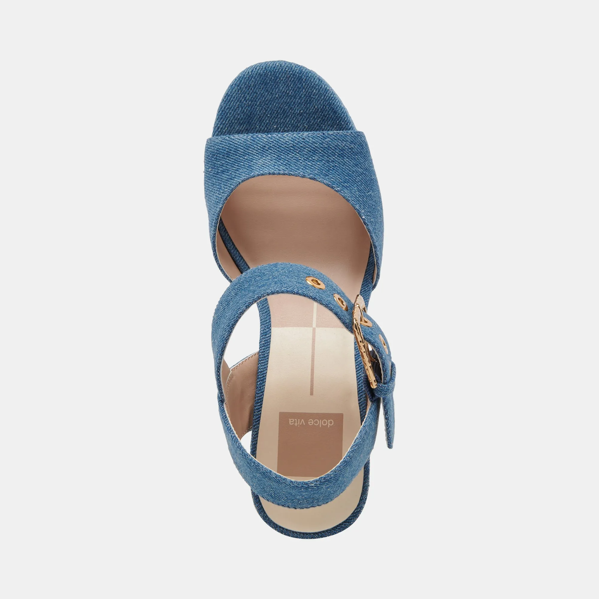 BOBBY HEELS BLUE DENIM