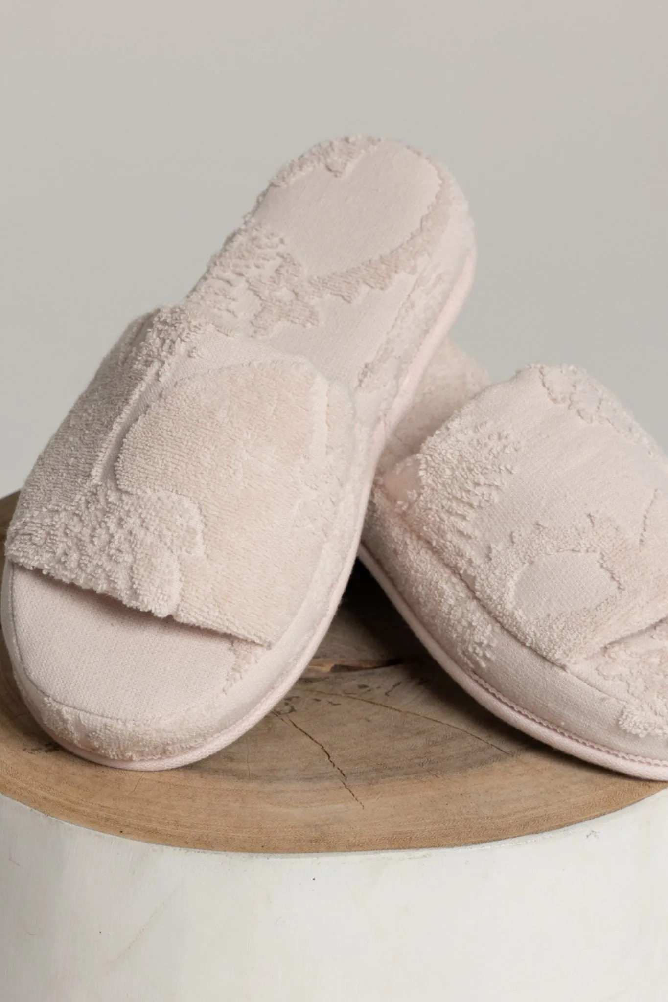 Bondi Towelling Slippers - Blush