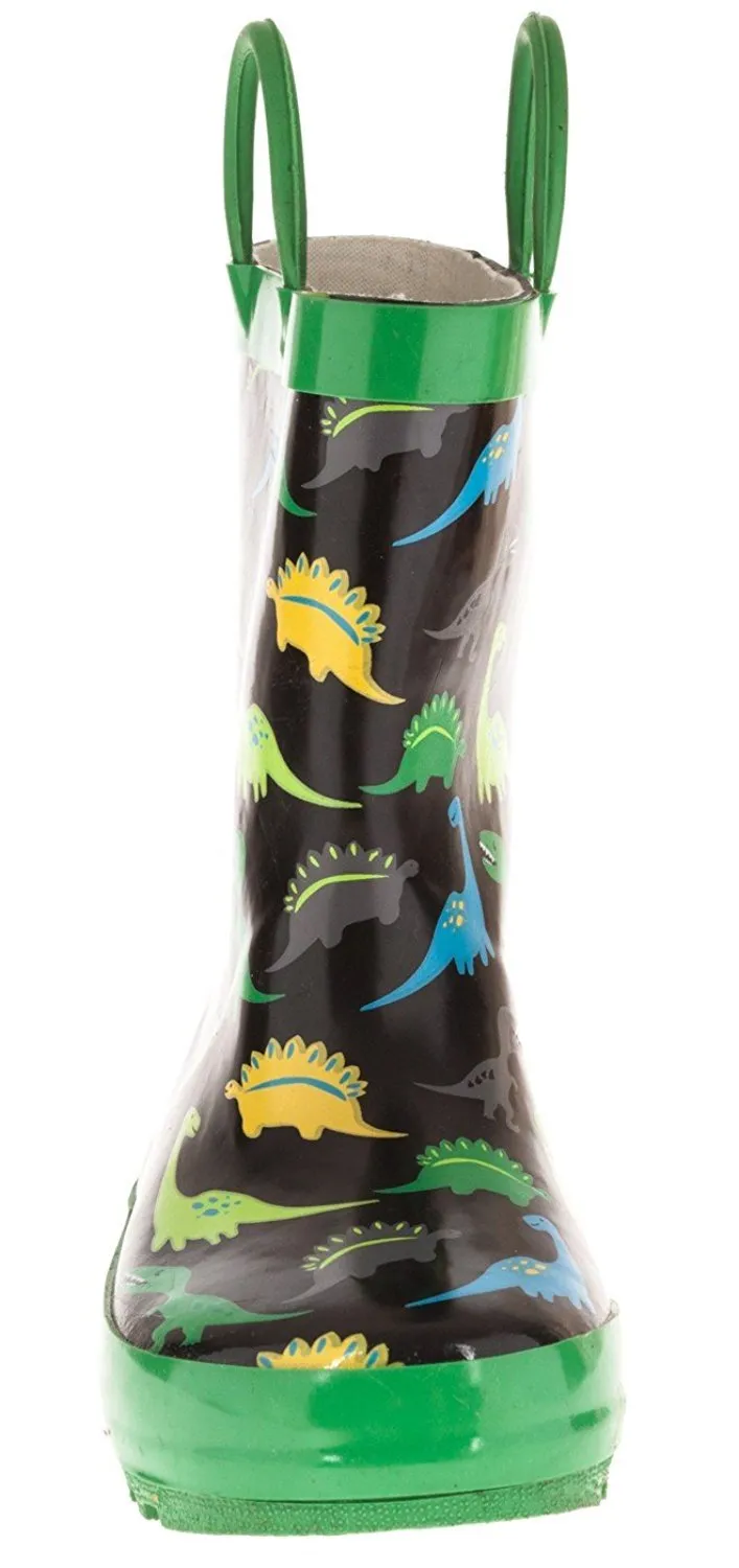 Chatties Toddler Boys Printed Rainboot Size 7/8 Dinosaur