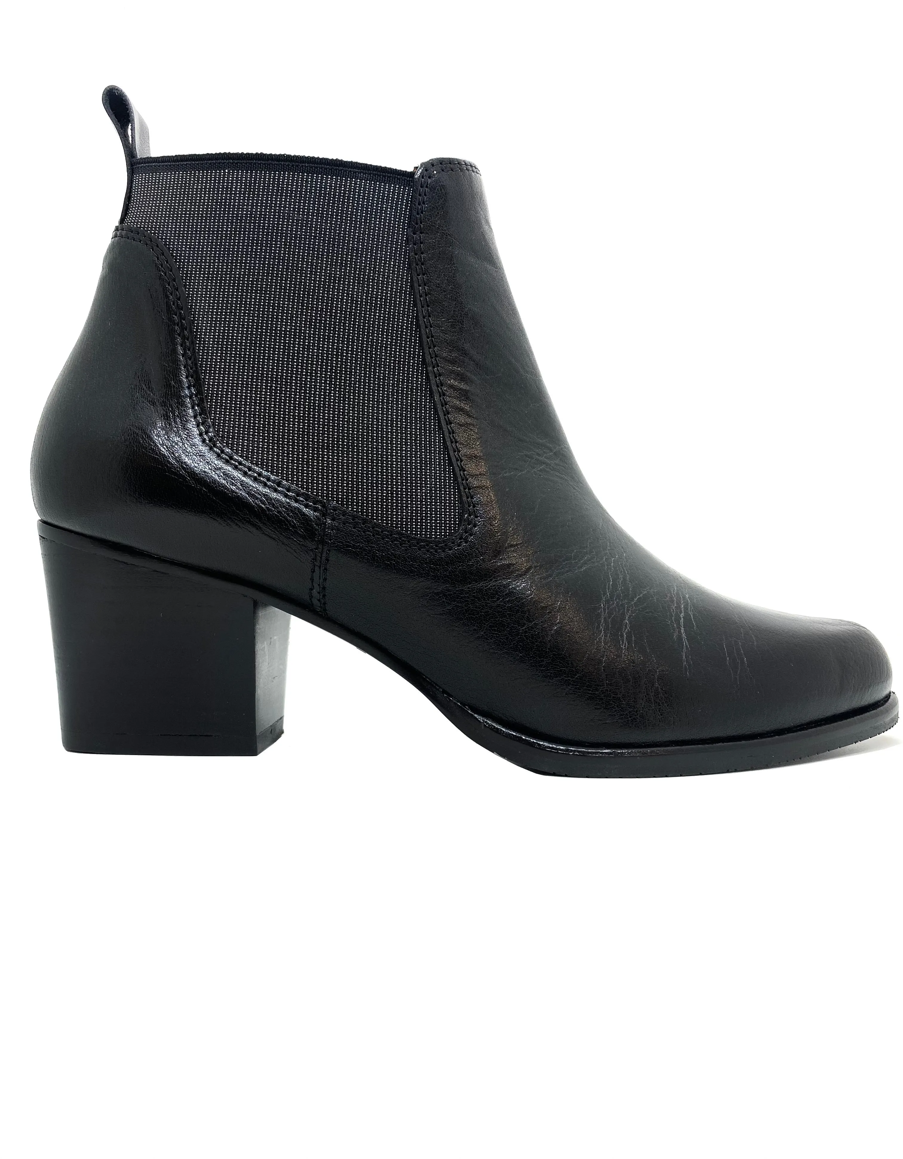 Chelsea Boot Block High Heel Ankle Boot