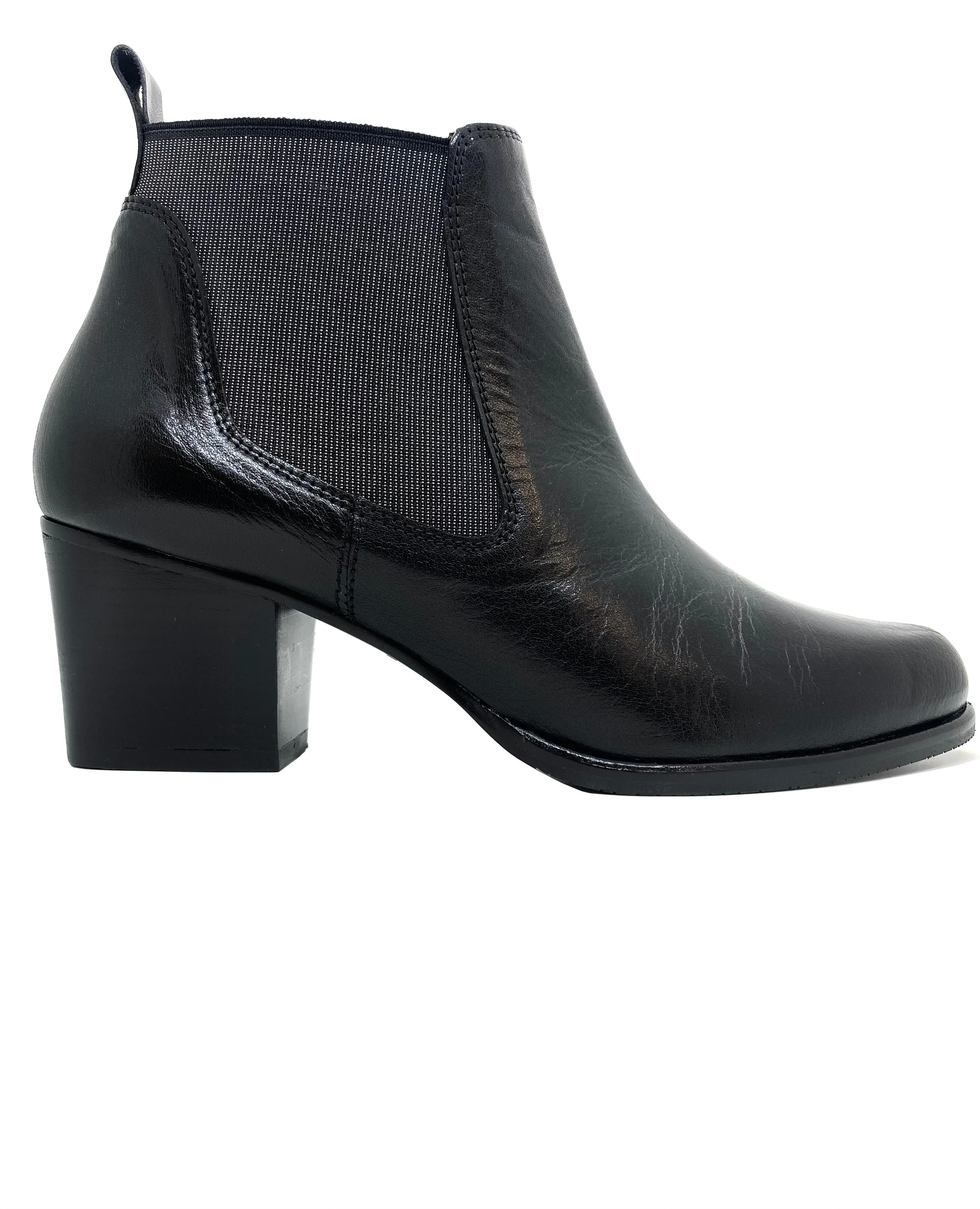 Chelsea Boot Block High Heel Ankle Boot