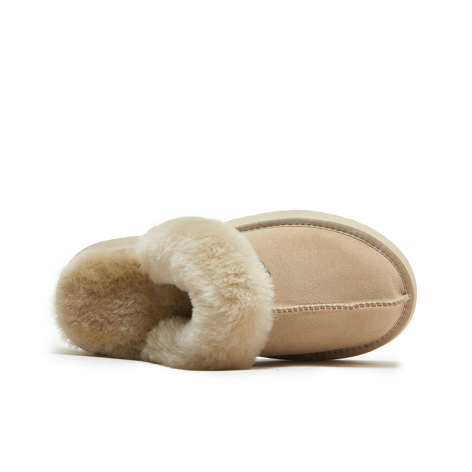 Classic Lady's Scuff - Platform Sole Premium Australian Sheepskin UGG Slippers