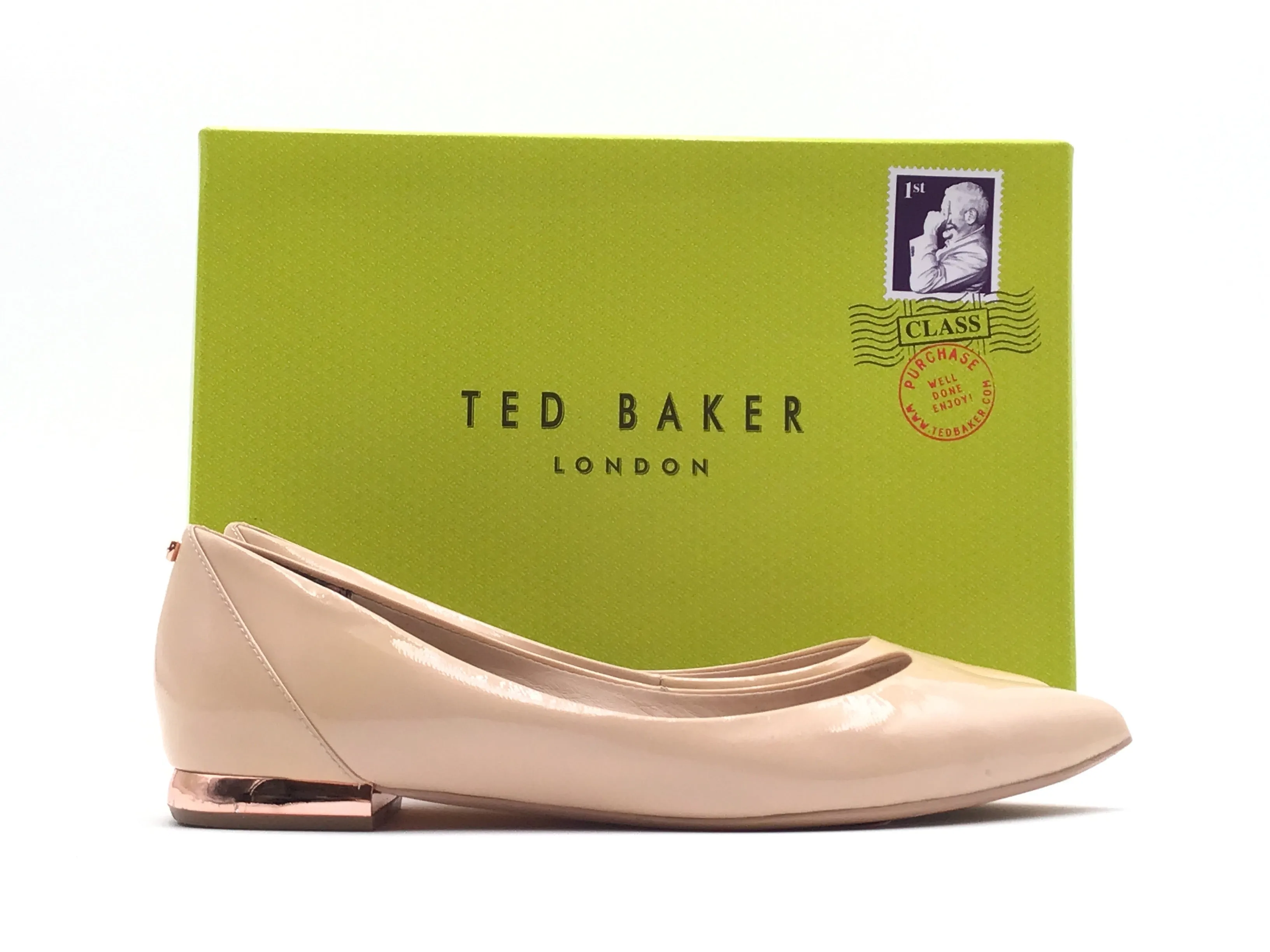 Cream Shoes Flats Ted Baker, Size 6.5