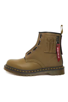 Dr Martens 1460 Ben Alpha DMs 'Olive/Black Smooth/Nylon'