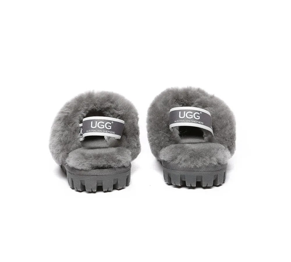 Kids Sheepskin Wool Slingback Slippers Suzie