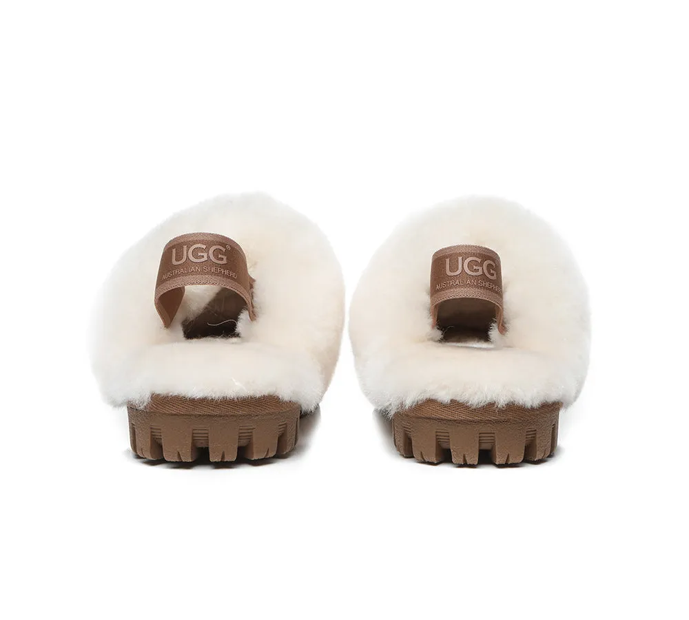 Kids Sheepskin Wool Slingback Slippers Suzie