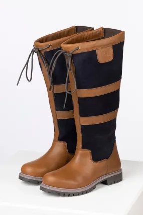 Ladies Wide Fit Tall Leather Boots - Tullymore