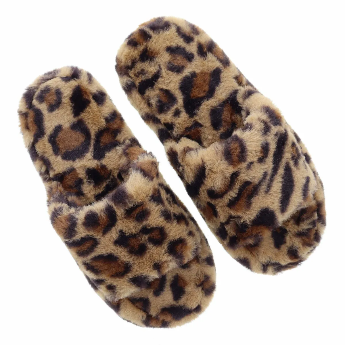 Leopard Open Toe Slippers