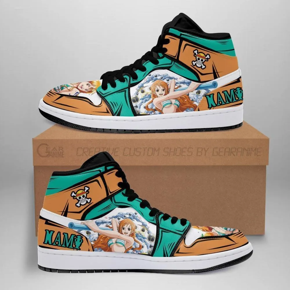 Nami Sneakers Clima Tact Custom Anime OP Shoes