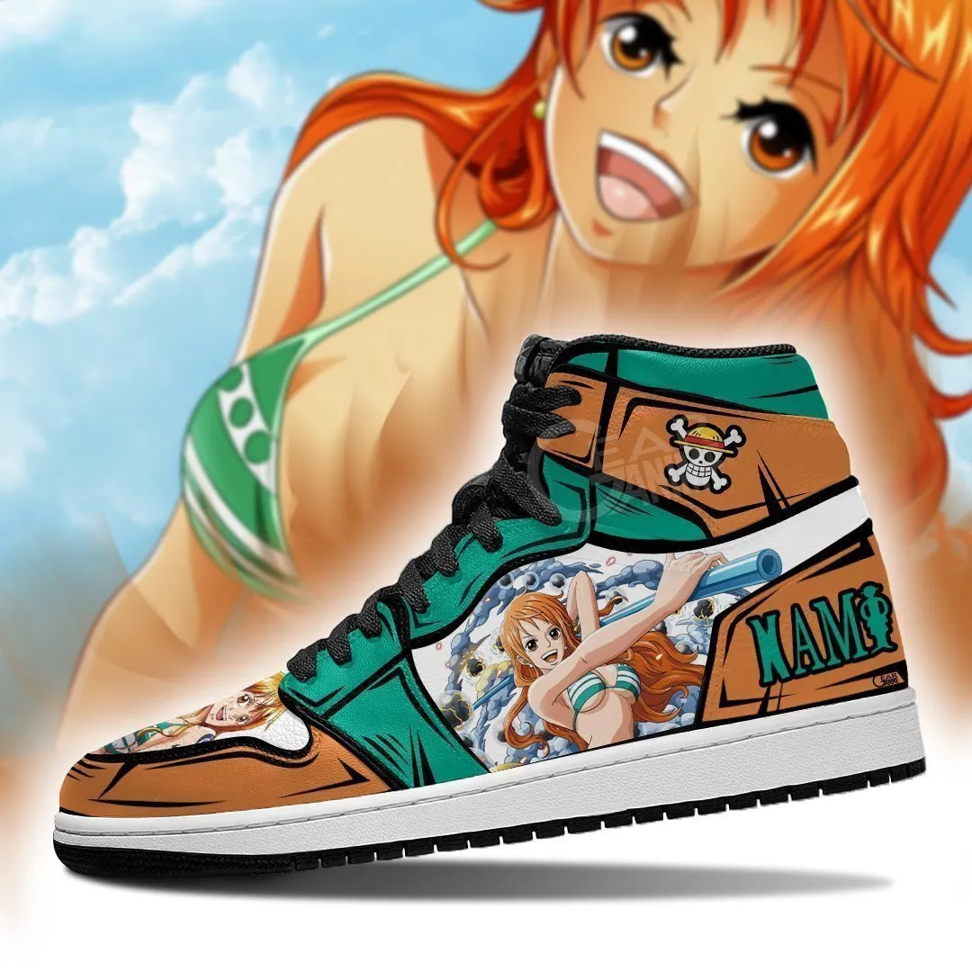 Nami Sneakers Clima Tact Custom Anime OP Shoes