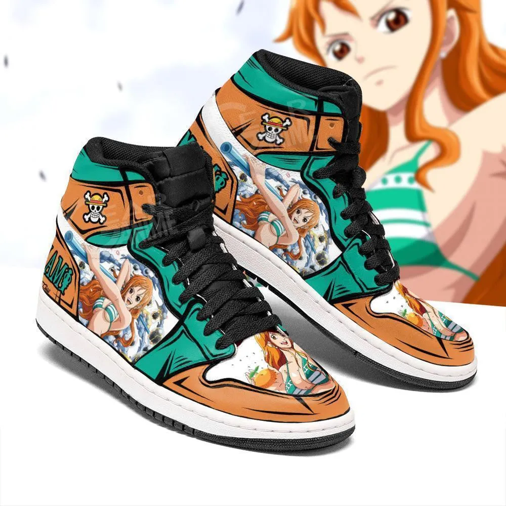 Nami Sneakers Clima Tact Custom Anime OP Shoes