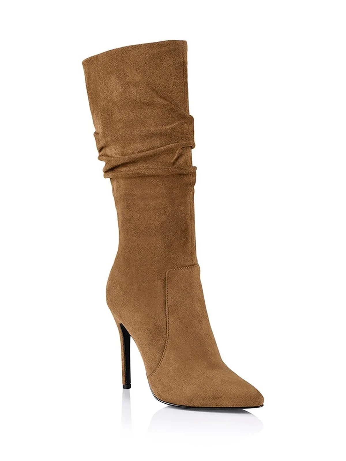 Sage Knee High Boots - Coffee Micro