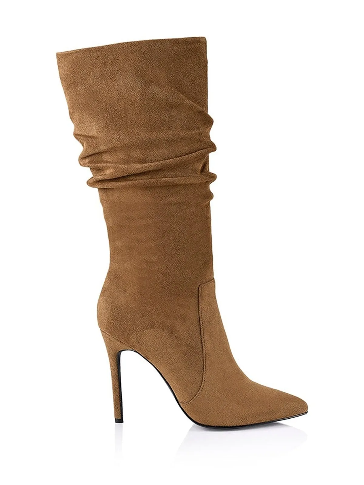 Sage Knee High Boots - Coffee Micro