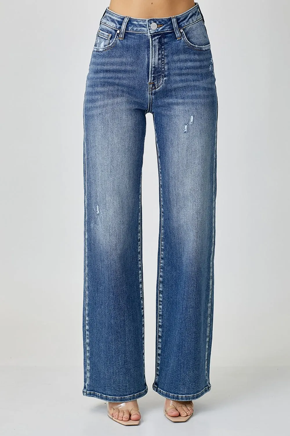 Showy High Waist Wide Leg Jeans